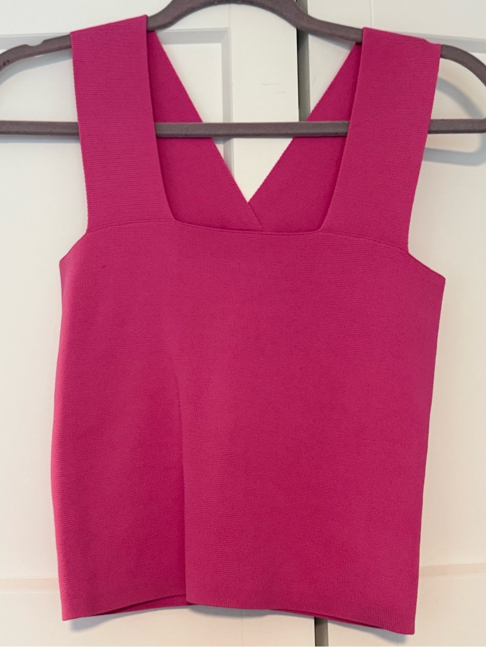 House of Harlow 1960 Fuchsia Wide-Strap Square-Neck Tank